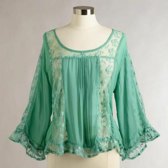 World Market Tops - World Market Georgette Blouse